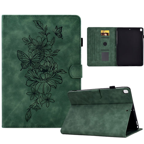 Peony Butterfly Embossed Leather Smart Tablet Case, For Samsung Galaxy Tab S7 / S8, For Samsung Galaxy Tab A8 10.5 2021 X205, For Samsung Galaxy Tab S6 Lite P610, For Samsung Galaxy Tab A7 10.4 2020 T500, For Samsung Galaxy Tab A 10.1 2016 T580        ...