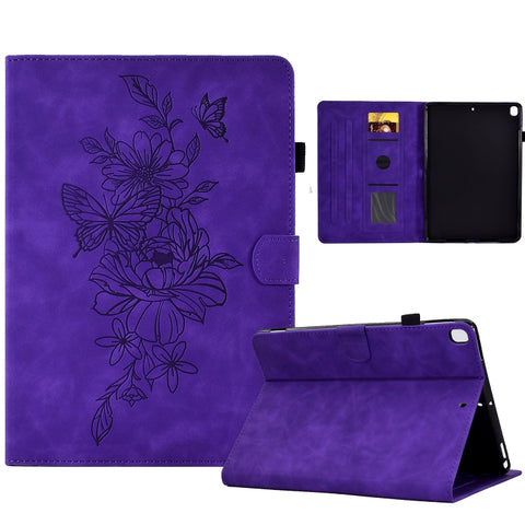 Peony Butterfly Embossed Leather Smart Tablet Case, For Samsung Galaxy Tab S7 / S8, For Samsung Galaxy Tab A8 10.5 2021 X205, For Samsung Galaxy Tab S6 Lite P610, For Samsung Galaxy Tab A7 10.4 2020 T500, For Samsung Galaxy Tab A 10.1 2016 T580        ...
