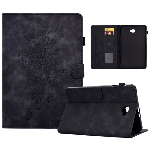 Peony Butterfly Embossed Leather Smart Tablet Case, For Samsung Galaxy Tab S7 / S8, For Samsung Galaxy Tab A8 10.5 2021 X205, For Samsung Galaxy Tab S6 Lite P610, For Samsung Galaxy Tab A7 10.4 2020 T500, For Samsung Galaxy Tab A 10.1 2016 T580        ...