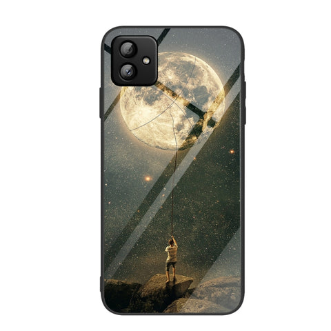 Colorful Painted Glass Phone Case, For Samsung Galaxy A04, For Samsung Galaxy S23 5G, For Samsung Galaxy S23+ 5G