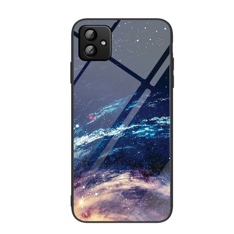Colorful Painted Glass Phone Case, For Samsung Galaxy A04, For Samsung Galaxy S23 5G, For Samsung Galaxy S23+ 5G