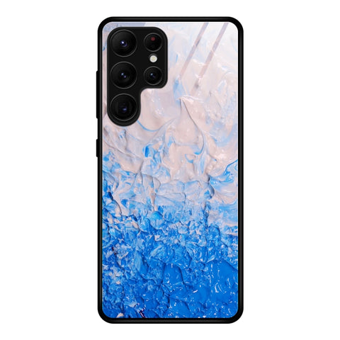 Marble Pattern Glass Phone Case, For Samsung Galaxy S23+ 5G, For Samsung Galaxy S23 Ultra 5G