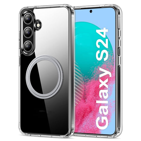 Transparent Frosted MagSafe Phone Case, For Samsung Galaxy S26 Ultra 5G, For Samsung Galaxy S25 5G, For Samsung Galaxy S25+ 5G, For Samsung Galaxy S25 Ultra 5G, For Samsung Galaxy S24 FE 5G, For Samsung Galaxy S24 Ultra 5G, For Samsung Galaxy S24+ 5G  ...