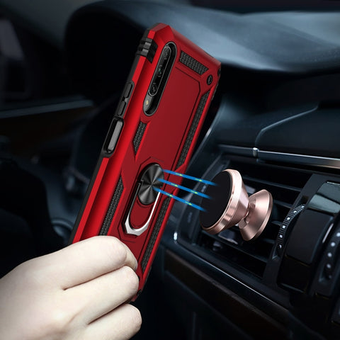 Shockproof TPU + PC Protective Case with 360 Degree Rotating Holder, For Galaxy A70e, For Huawei Y9s