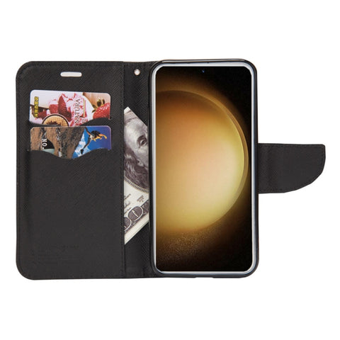 Mercury Contrast Color Splicing Leather Phone Case, For Samsung Galaxy S21 Ultra 5G