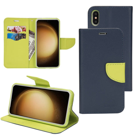 Mercury Contrast Color Splicing Leather Phone Case, For Samsung Galaxy S21 Ultra 5G