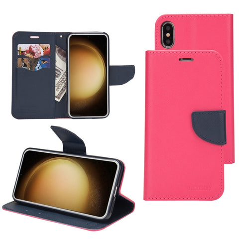 Mercury Contrast Color Splicing Leather Phone Case, For Samsung Galaxy S21 Ultra 5G