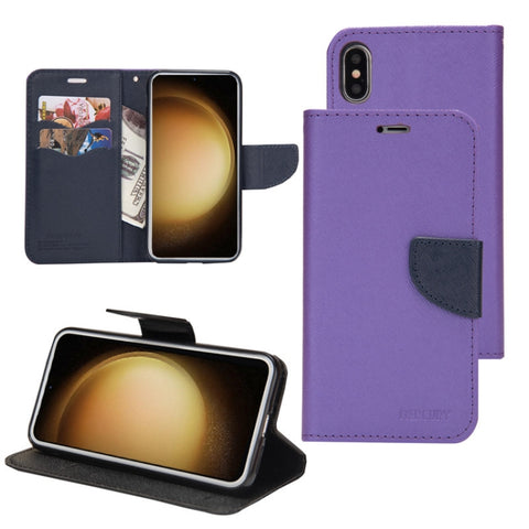 Mercury Contrast Color Splicing Leather Phone Case, For Samsung Galaxy S21 Ultra 5G