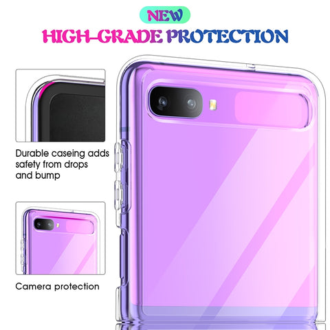 For Galaxy Z Flip Shockproof Scratchproof TPU + Acrylic Protective Case, For Galaxy Z Flip