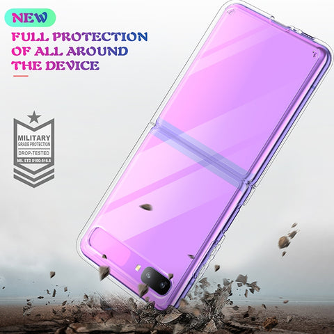 For Galaxy Z Flip Shockproof Scratchproof TPU + Acrylic Protective Case, For Galaxy Z Flip