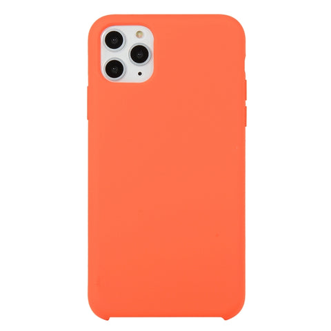 For iPhone 11 Solid Color Solid Silicone  Shockproof Case (Hibiscus Pink), For iPhone 11 Pro
