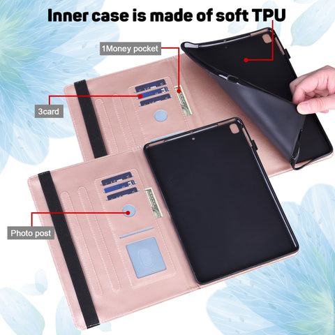 Peacock Embossed Pattern Leather Tablet Case, For Lenovo Tab M8 4th Gen TB-300FU, For Lenovo Tab P11 Gen 2, For Lenovo Tab P11 Pro Gen 2, For Huawei MatePad SE 10.4 2022, For Samsung Galaxy Tab S5e, For Samsung Galaxy Tab A 9.7 T550 / T555