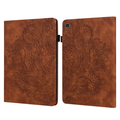 Peacock Embossed Pattern Leather Tablet Case, For Lenovo Tab M8 4th Gen TB-300FU, For Lenovo Tab P11 Gen 2, For Lenovo Tab P11 Pro Gen 2, For Huawei MatePad SE 10.4 2022, For Samsung Galaxy Tab S5e, For Samsung Galaxy Tab A 9.7 T550 / T555