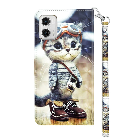 3D Painted Leather Phone Case, For Motorola Moto G73, For Google Pixel 7 5G, For Google Pixel 7 Pro 5G, For Google Pixel 7a 5G