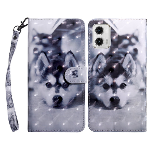 3D Painted Leather Phone Case, For Motorola Moto G73, For Google Pixel 7 5G, For Google Pixel 7 Pro 5G, For Google Pixel 7a 5G