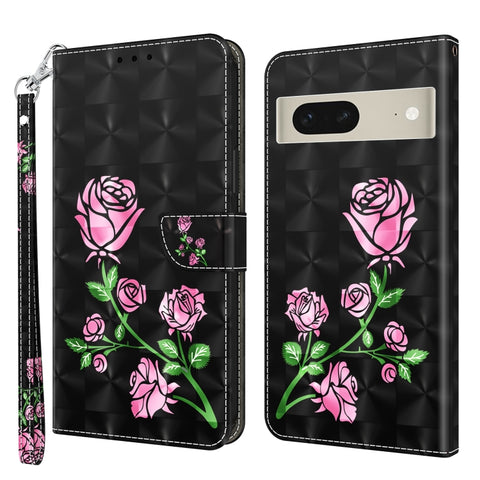 3D Painted Leather Phone Case, For Motorola Moto G73, For Google Pixel 7 5G, For Google Pixel 7 Pro 5G, For Google Pixel 7a 5G