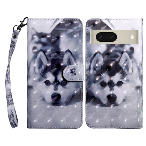 3D Painted Leather Phone Case, For Motorola Moto G73, For Google Pixel 7 5G, For Google Pixel 7 Pro 5G, For Google Pixel 7a 5G