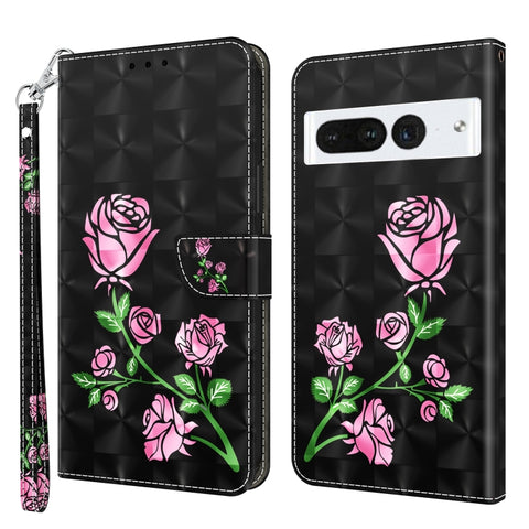 3D Painted Leather Phone Case, For Motorola Moto G73, For Google Pixel 7 5G, For Google Pixel 7 Pro 5G, For Google Pixel 7a 5G
