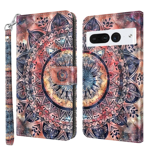 3D Painted Leather Phone Case, For Motorola Moto G73, For Google Pixel 7 5G, For Google Pixel 7 Pro 5G, For Google Pixel 7a 5G