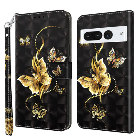 3D Painted Leather Phone Case, For Motorola Moto G73, For Google Pixel 7 5G, For Google Pixel 7 Pro 5G, For Google Pixel 7a 5G