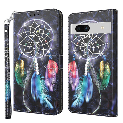 3D Painted Leather Phone Case, For Motorola Moto G73, For Google Pixel 7 5G, For Google Pixel 7 Pro 5G, For Google Pixel 7a 5G