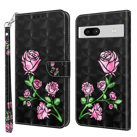 3D Painted Leather Phone Case, For Motorola Moto G73, For Google Pixel 7 5G, For Google Pixel 7 Pro 5G, For Google Pixel 7a 5G