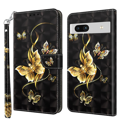 3D Painted Leather Phone Case, For Motorola Moto G73, For Google Pixel 7 5G, For Google Pixel 7 Pro 5G, For Google Pixel 7a 5G