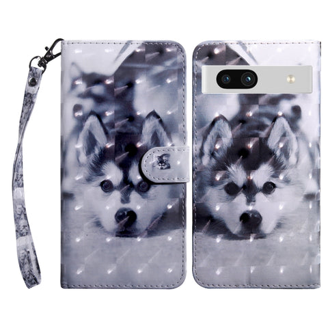 3D Painted Leather Phone Case, For Motorola Moto G73, For Google Pixel 7 5G, For Google Pixel 7 Pro 5G, For Google Pixel 7a 5G