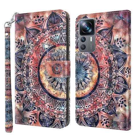3D Painted Leather Phone Case, For Xiaomi 12T Pro