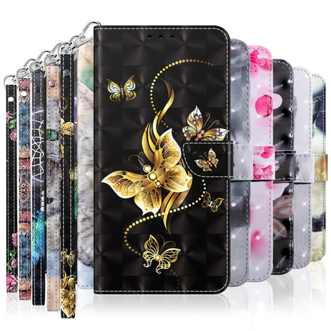 3D Painted Leather Phone Case, For Xiaomi 12T Pro