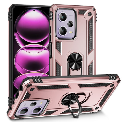 Shockproof TPU + PC Phone Case with Holder, For Xiaomi Redmi Note 12 Pro+, For Xiaomi Redmi Note 12 Pro 5G, For Xiaomi Redmi Note 12 5G Global, For Samsung Galaxy A34