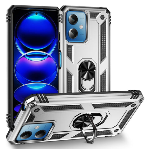 Shockproof TPU + PC Phone Case with Holder, For Xiaomi Redmi Note 12 Pro+, For Xiaomi Redmi Note 12 Pro 5G, For Xiaomi Redmi Note 12 5G Global, For Samsung Galaxy A34