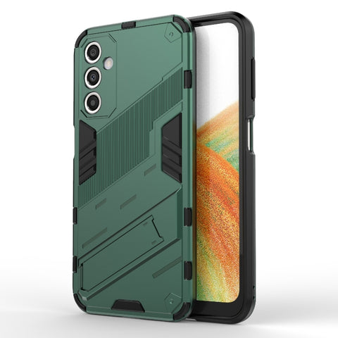 Punk Armor 2 in 1 PC + TPU Shockproof Phone Case with Invisible Holder, For Samsung Galaxy A24 5G / A24 4G