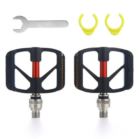 QR610 1 Pair Carbon Fiber Bicycle Quick Release Pedals, QR610