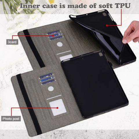 Tree & Deer Pattern Embossed Leather Tablet Case, For Lenovo Tab M9, For Lenovo Tab M10 3rd Gen, For Samsung Galaxy Tab A7 Lite T220