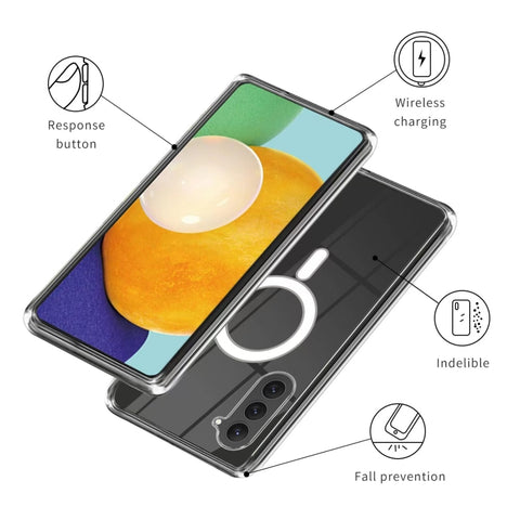 MagSafe Magnetic Acrylic TPU Phone Case, For Samsung Galaxy S23 5G, For Samsung Galaxy S23+ 5G, For Samsung Galaxy S23 Ultra 5G