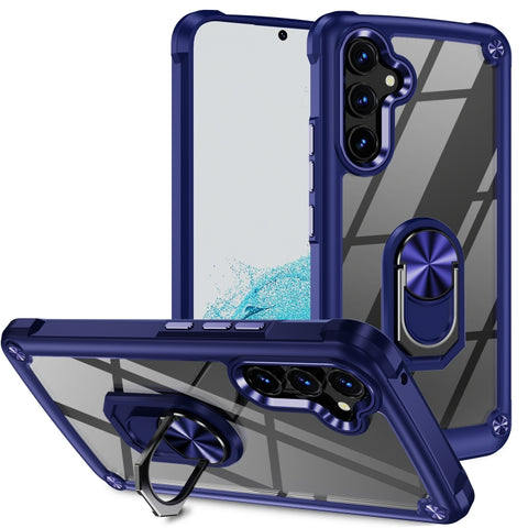 TPU + PC Lens Protection Phone Case with Ring Holder, For Samsung Galaxy A54