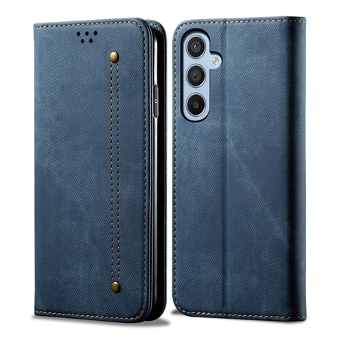 Denim Texture Leather Phone Case, For Samsung Galaxy M14