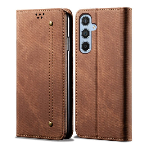 Denim Texture Leather Phone Case, For Samsung Galaxy M14