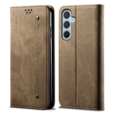 Denim Texture Leather Phone Case, For Samsung Galaxy M14