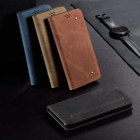 Denim Texture Leather Phone Case, For Samsung Galaxy M14