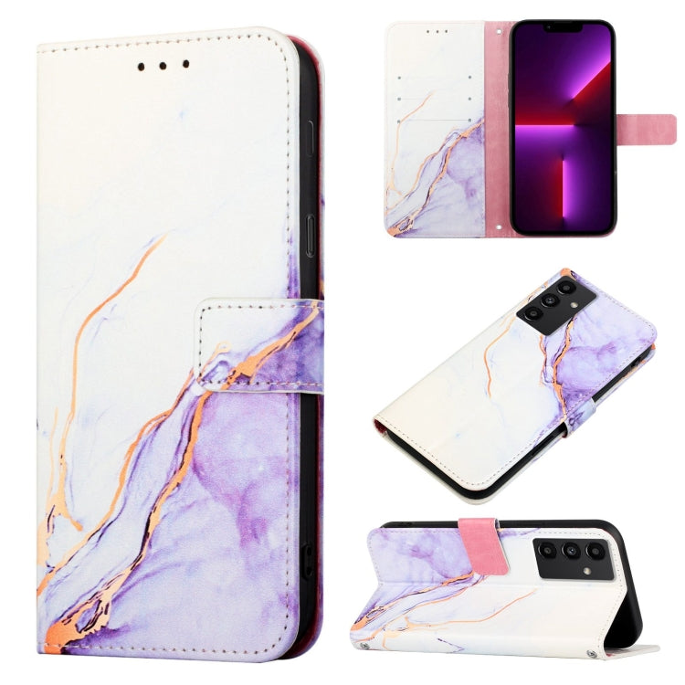 PT003 Marble Pattern Flip Leather Phone Case, For Samsung Galaxy A34 5G, For Samsung Galaxy A54 5G