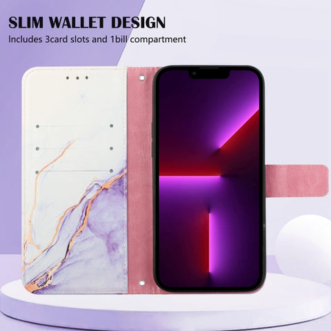 PT003 Marble Pattern Flip Leather Phone Case, For Samsung Galaxy A34 5G, For Samsung Galaxy A54 5G