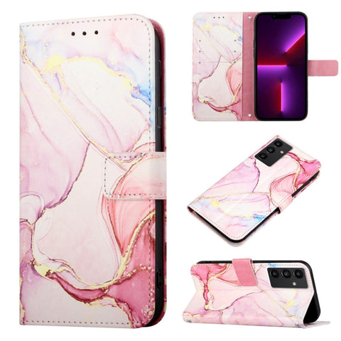 PT003 Marble Pattern Flip Leather Phone Case, For Samsung Galaxy A34 5G, For Samsung Galaxy A54 5G