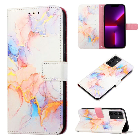 PT003 Marble Pattern Flip Leather Phone Case, For Samsung Galaxy A34 5G, For Samsung Galaxy A54 5G