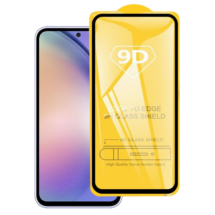 9D Full Glue Full Screen Tempered Glass Film, For Samsung Galaxy A54 (1 PC)