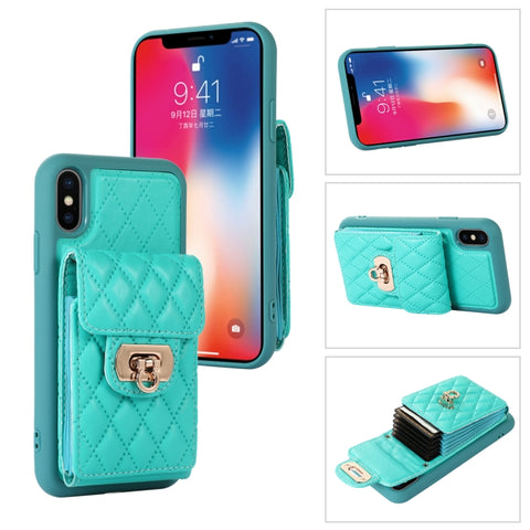 Card Slot Leather Phone Case with Short Lanyard, For iPhone 11 Pro Max, For iPhone 11 Pro, For iPhone 11, For iPhone XS Max, For iPhone XS / X, For iPhone XR