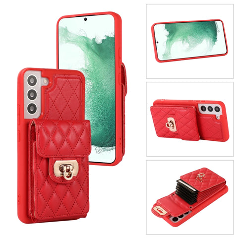 Card Slot Leather Phone Case with Short Lanyard, For Samsung Galaxy S20, For Samsung Galaxy S20+, For Samsung Galaxy S20 Ultra, For Samsung Galaxy S20 FE, For Samsung Galaxy S21 FE