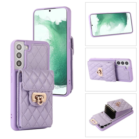 Card Slot Leather Phone Case with Short Lanyard, For Samsung Galaxy S20, For Samsung Galaxy S20+, For Samsung Galaxy S20 Ultra, For Samsung Galaxy S20 FE, For Samsung Galaxy S21 FE