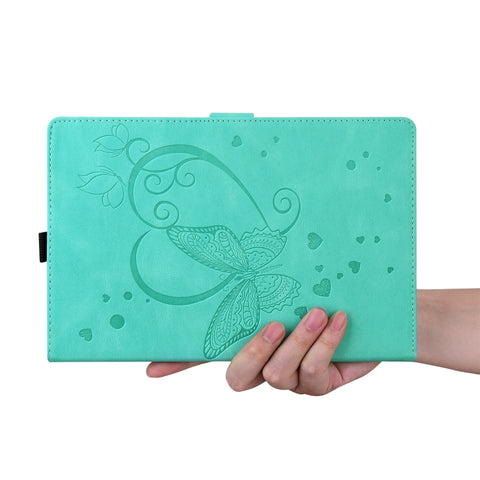 Love Butterfly Pattern Leather Tablet Case with Holder & Sleep / Wake-up Function, For Samsung Galaxy Tab A8 10.5 2021